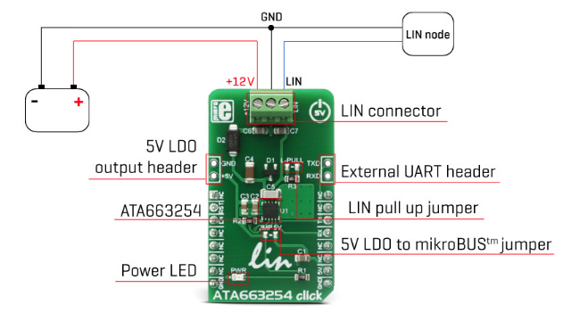 Block Diagram - Mikroe MIKROE-2872 Click